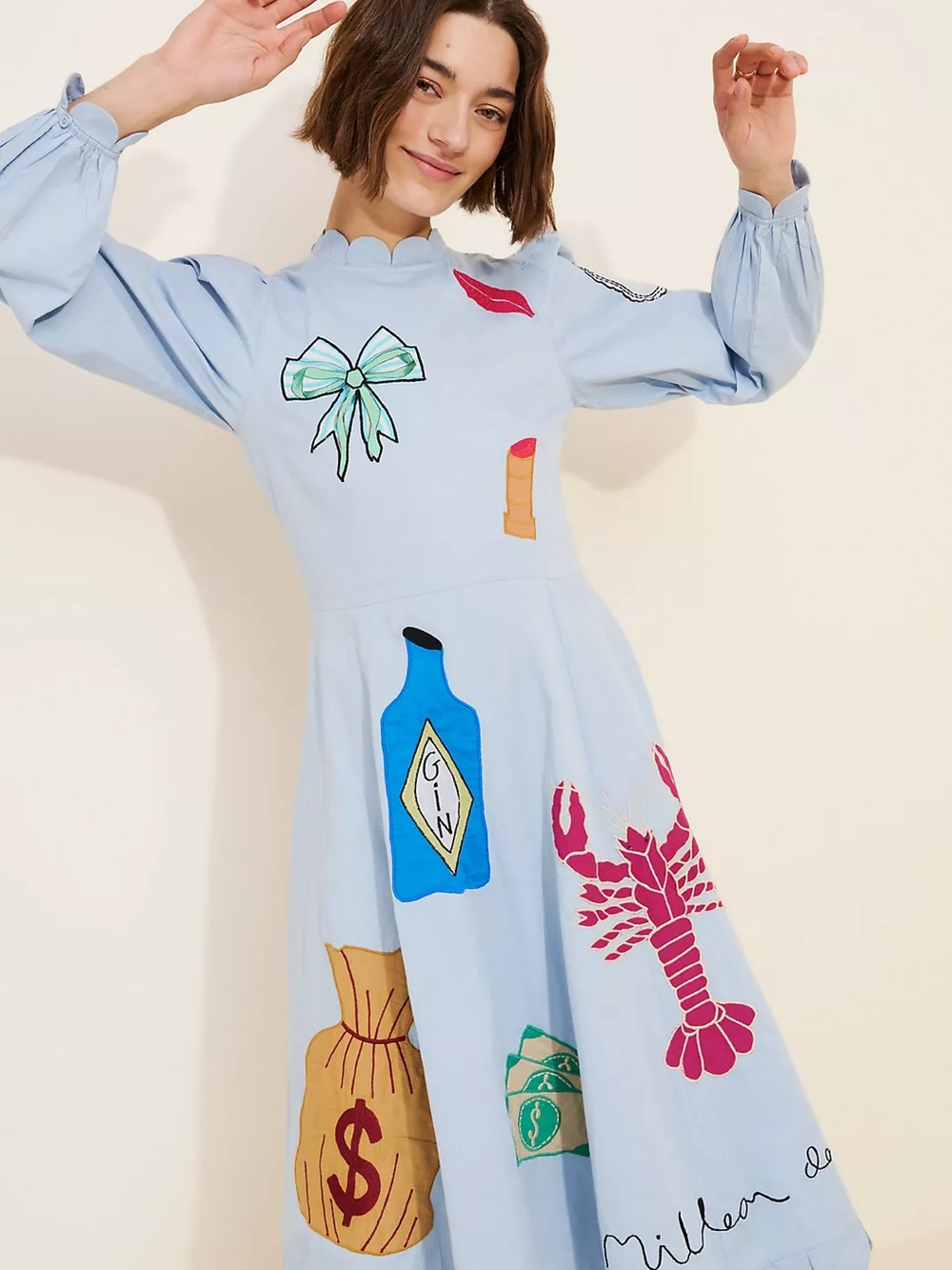 Stella Nova Handcrafted Circus Midi Dress